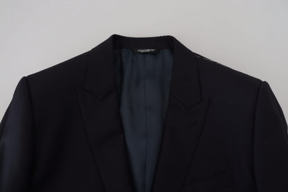 Dolce &amp; Gabbana Dunkelblauer Mantel, Jacke, Martini-Blazer