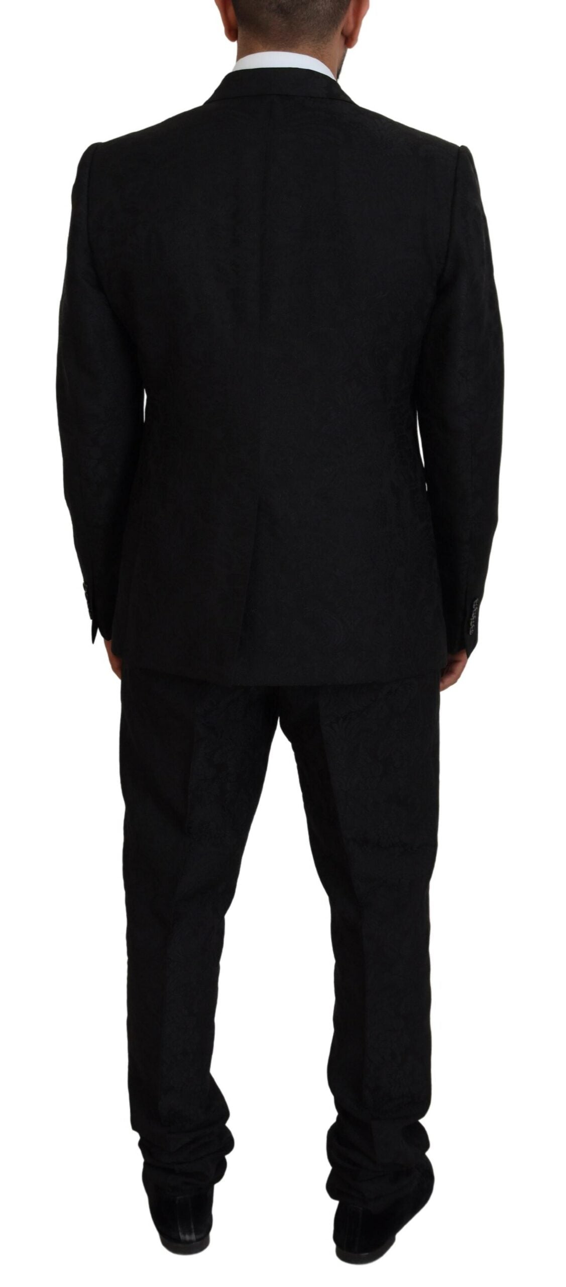 Dolce &amp; Gabbana Black Single Breasted 2 Piece MARTINI Suit