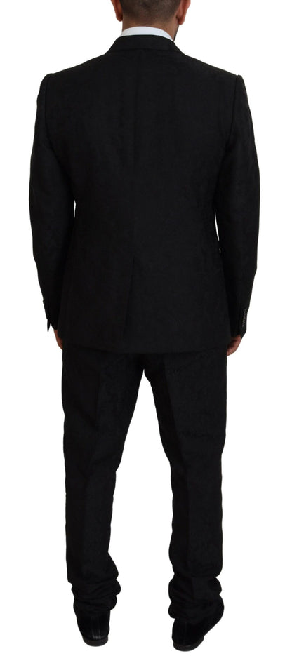 Dolce &amp; Gabbana Black Single Breasted 2 Piece MARTINI Suit