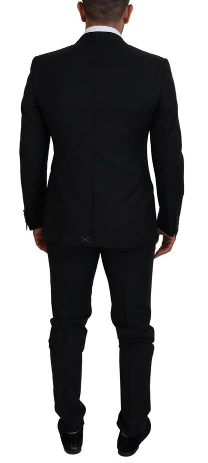 Dolce &amp; Gabbana Black Single Breasted 2 Piece MARTINI Suit