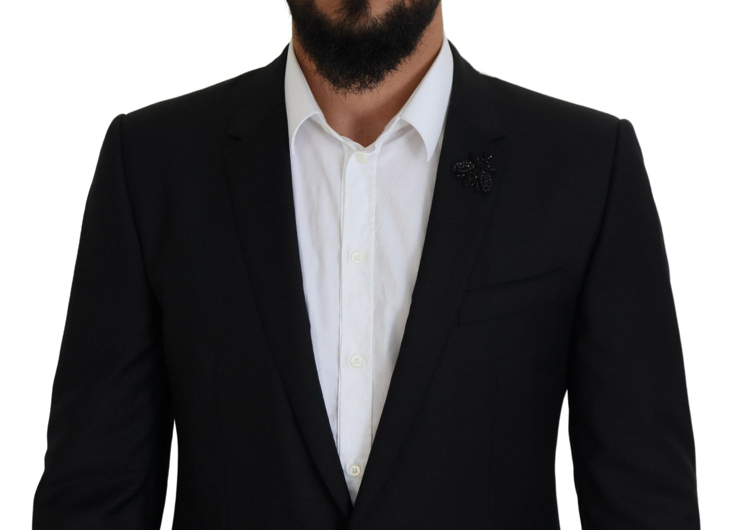 Dolce &amp; Gabbana Black Single Breasted 2 Piece MARTINI Suit