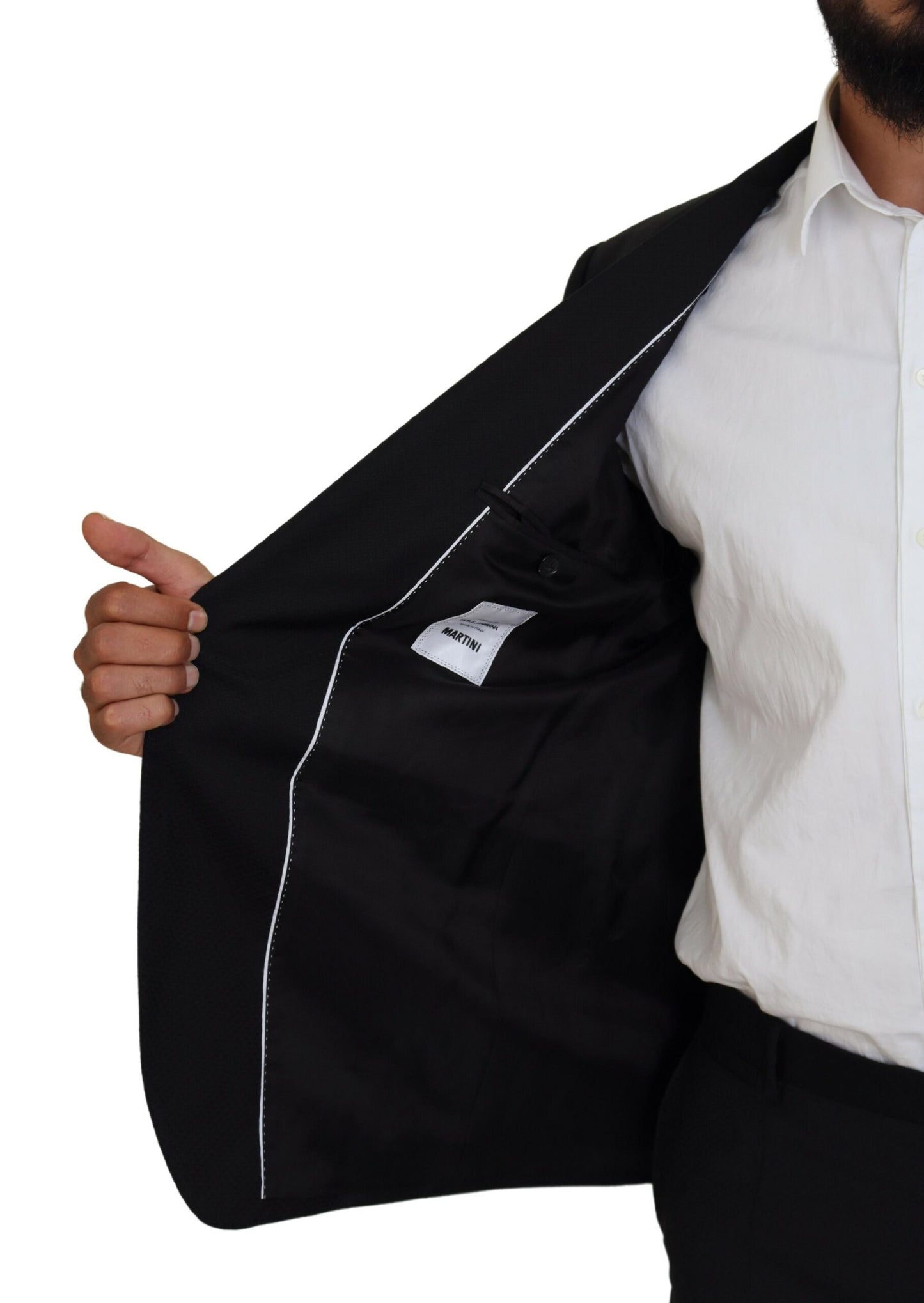Dolce &amp; Gabbana Black Single Breasted 2 Piece MARTINI Suit