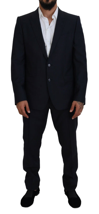 Dolce &amp; Gabbana Blue Single Breasted 2 Piece MARTINI Suit