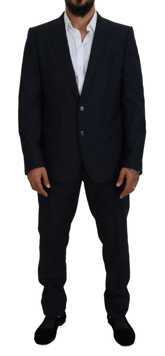 Dolce &amp; Gabbana Blue Single Breasted 2 Piece MARTINI Suit
