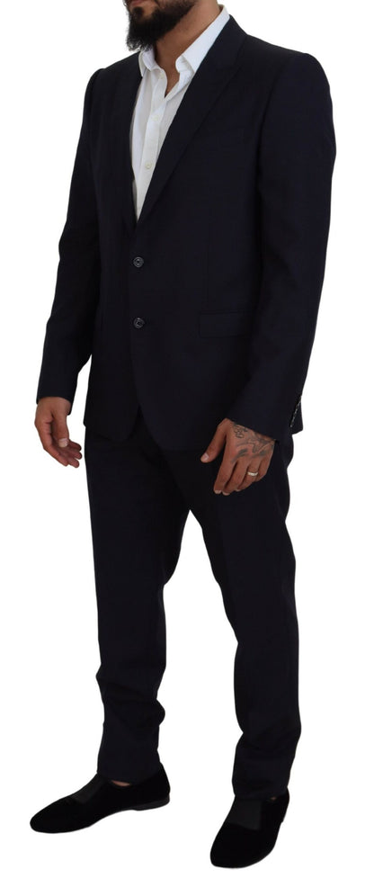 Dolce &amp; Gabbana Blue Single Breasted 2 Piece MARTINI Suit