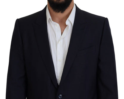 Dolce &amp; Gabbana Blue Single Breasted 2 Piece MARTINI Suit