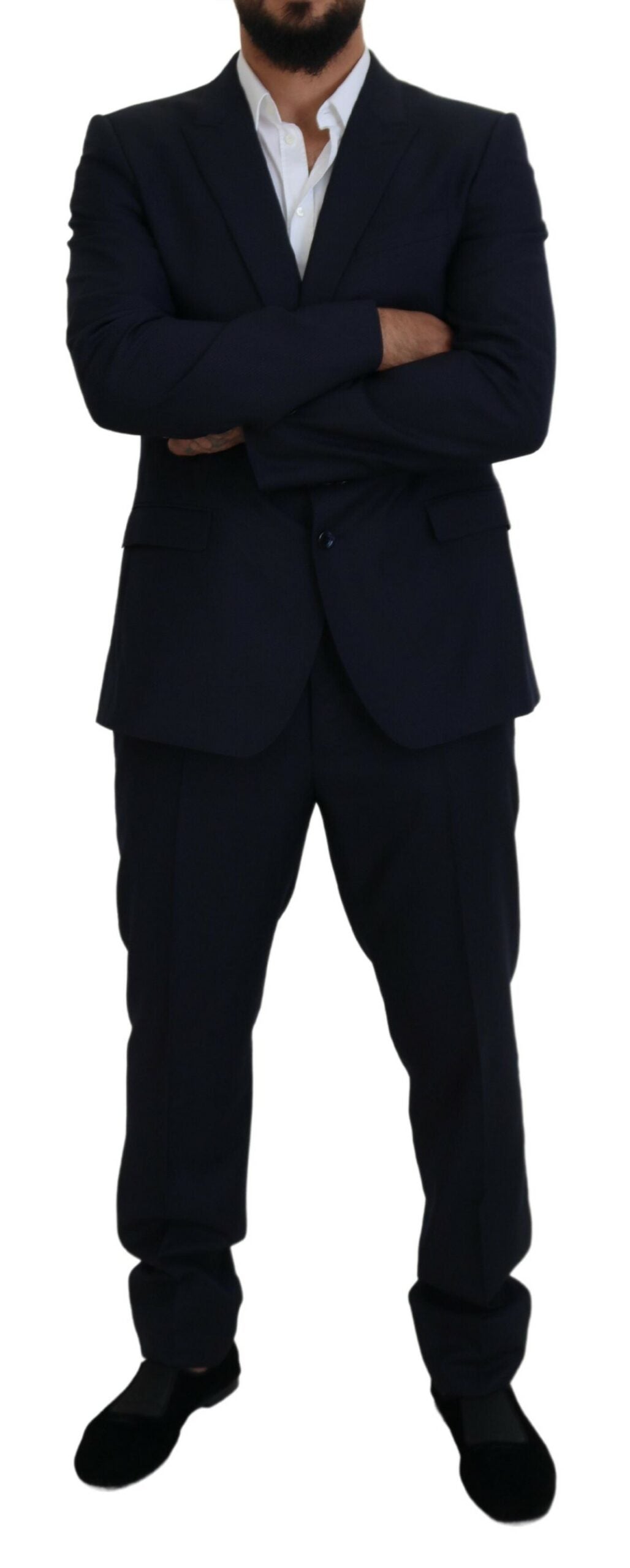 Dolce &amp; Gabbana Blue Single Breasted 2 Piece MARTINI Suit