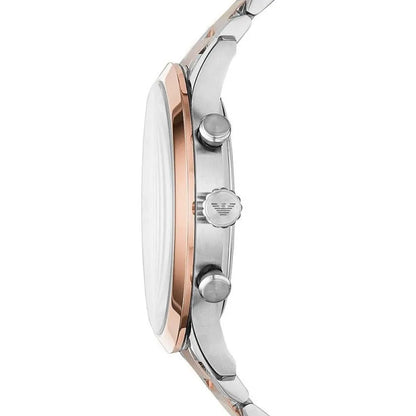 Emporio Armani – Elegante zweifarbige Uhr für Herren
