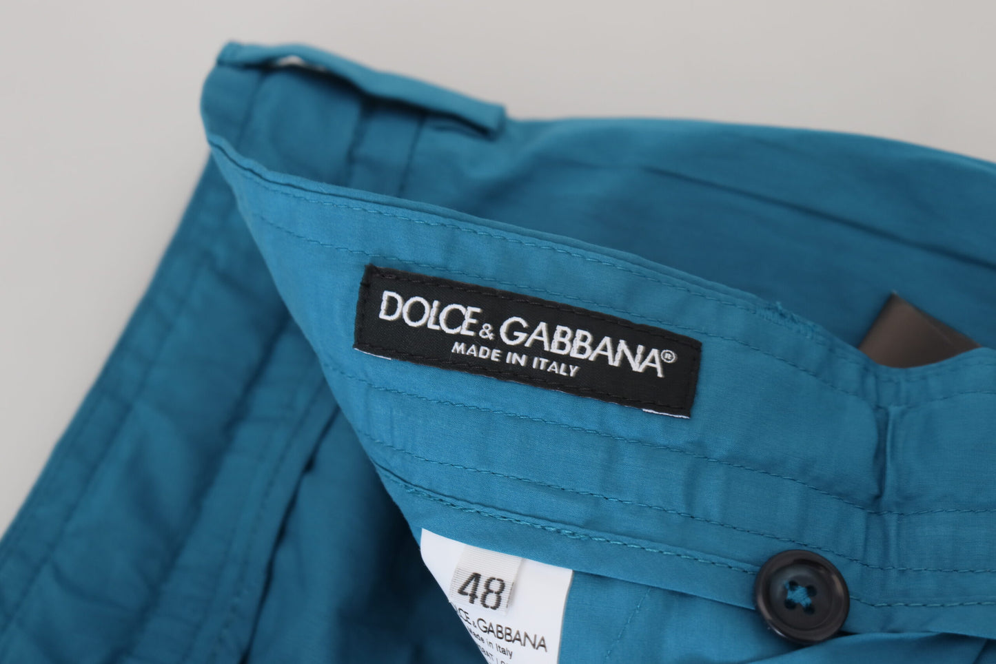 Dolce &amp; Gabbana Blaue Chinos aus Baumwolle