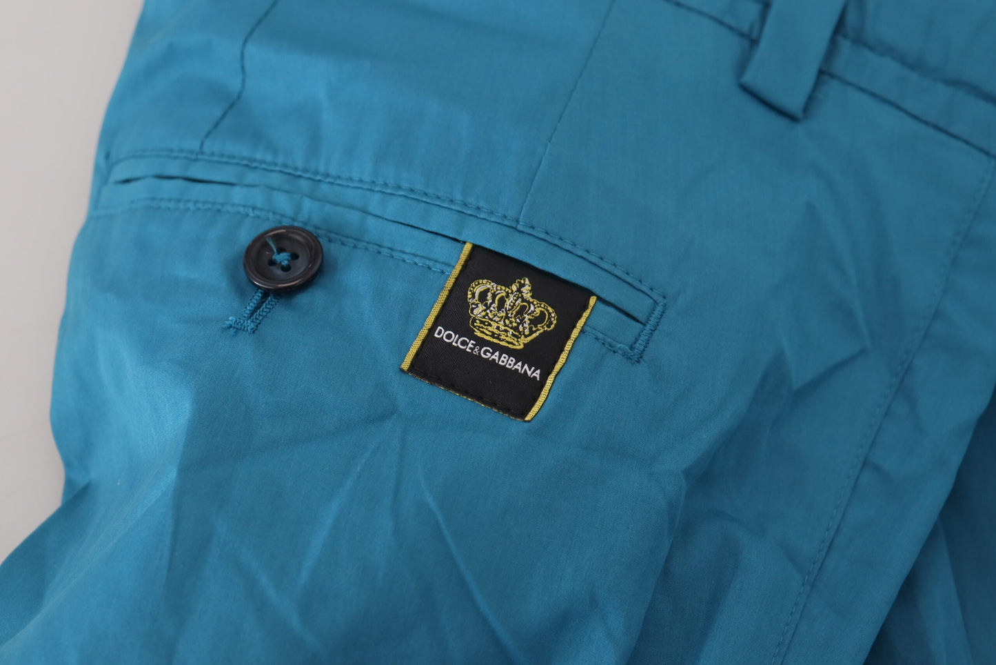 Dolce &amp; Gabbana Blaue Chinos aus Baumwolle
