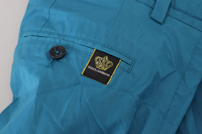 Dolce &amp; Gabbana Blaue Chinos aus Baumwolle