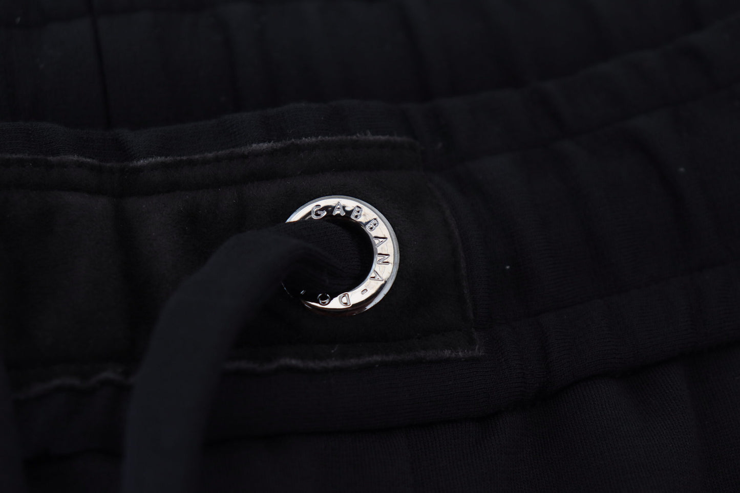 Dolce &amp; Gabbana Schwarze Herren Sport-Jogginghose aus Wolle