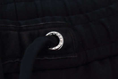 Dolce &amp; Gabbana Schwarze Herren Sport-Jogginghose aus Wolle