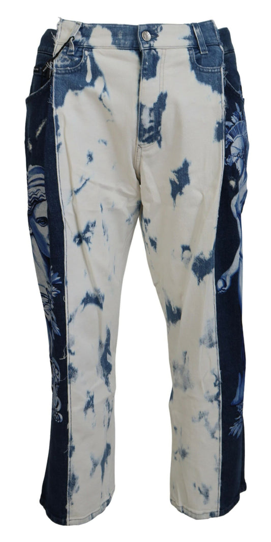 Dolce &amp; Gabbana Blaue Jeans aus Ceasar-Denim-Baumwolle mit lockerer Passform