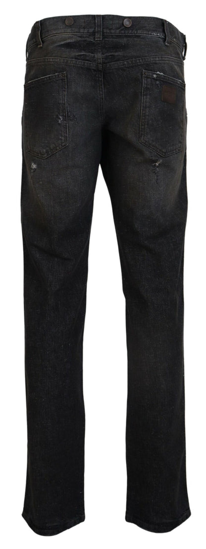 Dolce &amp; Gabbana Jeans in normaler Passform in Graugrün