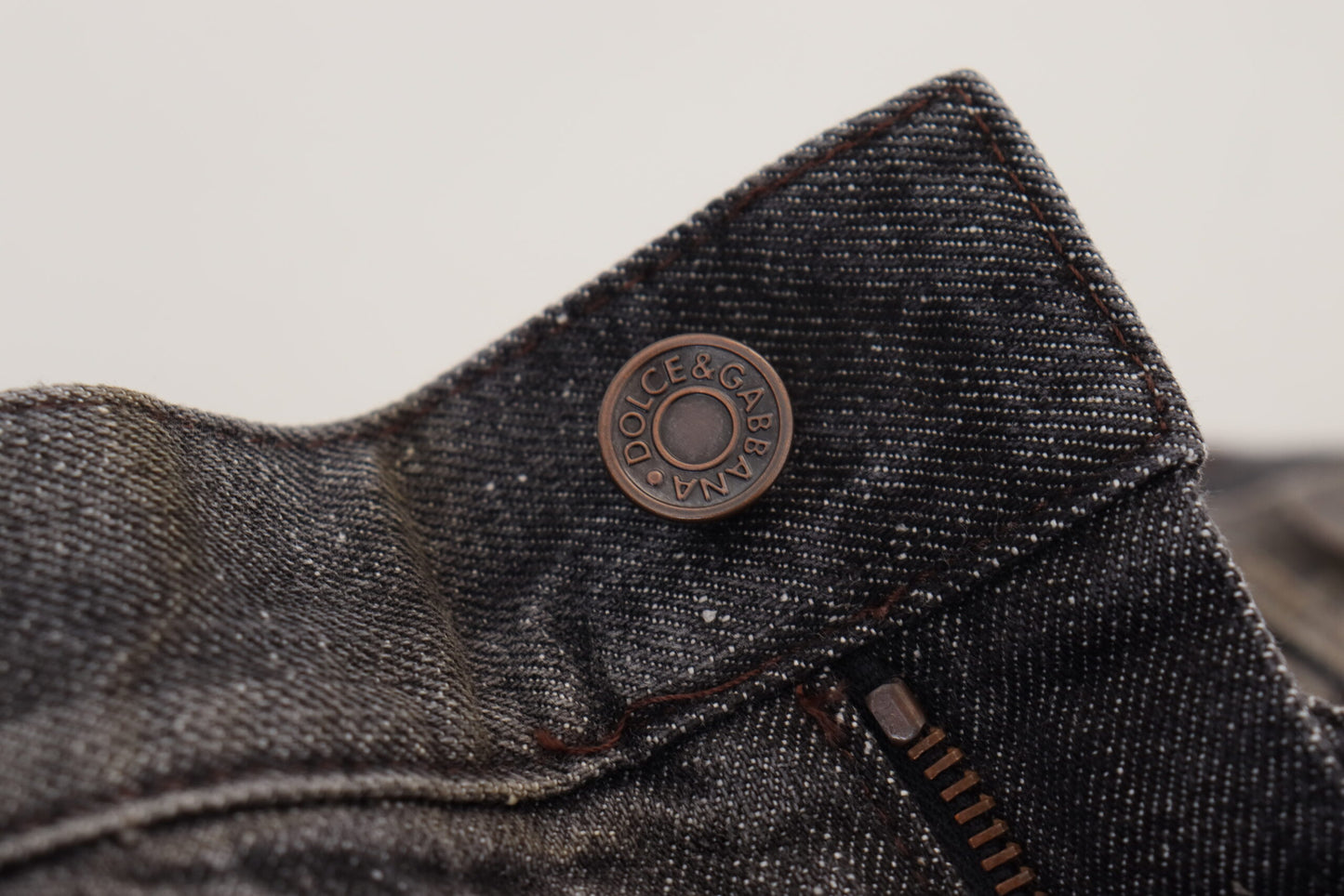 Dolce &amp; Gabbana Jeans in normaler Passform in Graugrün