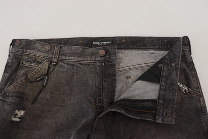 Dolce &amp; Gabbana Jeans in normaler Passform in Graugrün