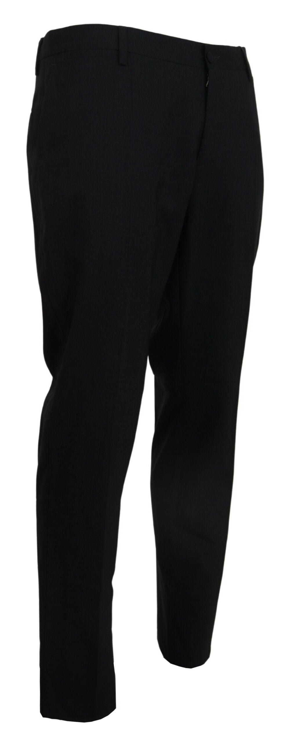 Dolce &amp; Gabbana – Graue Stretch-Wollhose im Slim Fit
