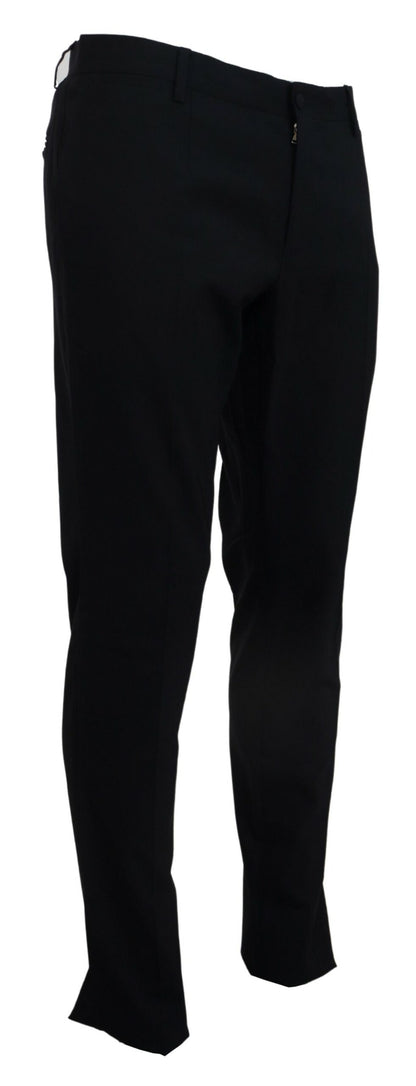 Dolce &amp; Gabbana – Blaue, formelle Slim-Fit-Hose aus Wollstretch