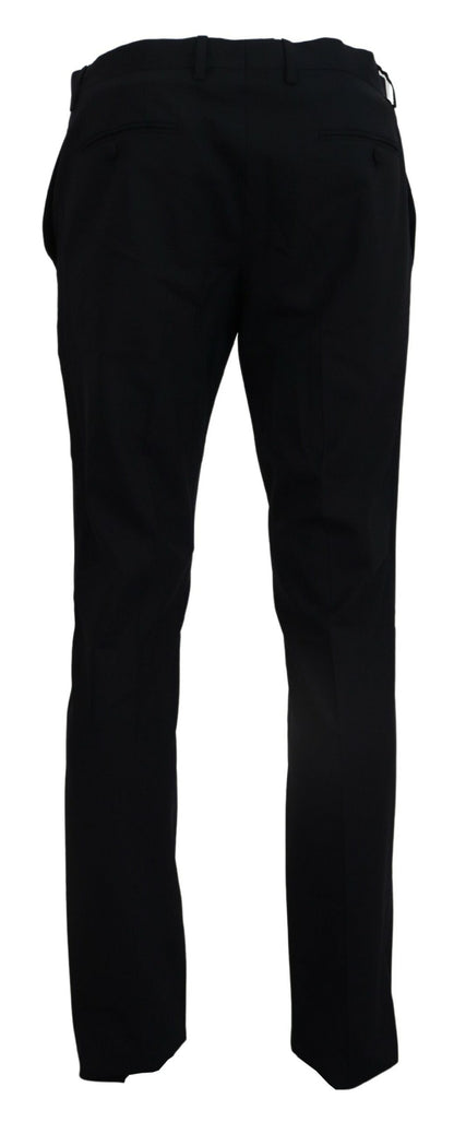 Dolce &amp; Gabbana – Blaue, formelle Slim-Fit-Hose aus Wollstretch