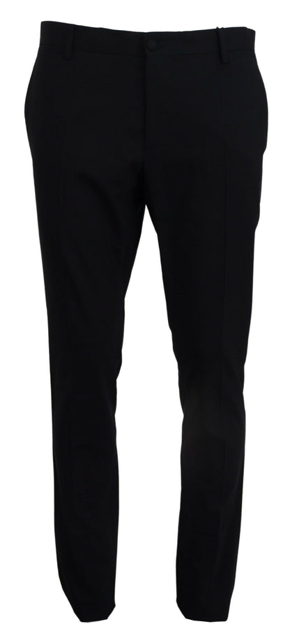 Dolce &amp; Gabbana – Blaue, formelle Slim-Fit-Hose aus Wollstretch