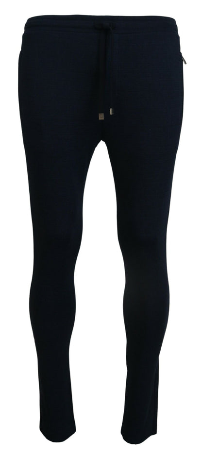 Dolce &amp; Gabbana Blaue Herren Sport-Jogginghose aus Baumwolle