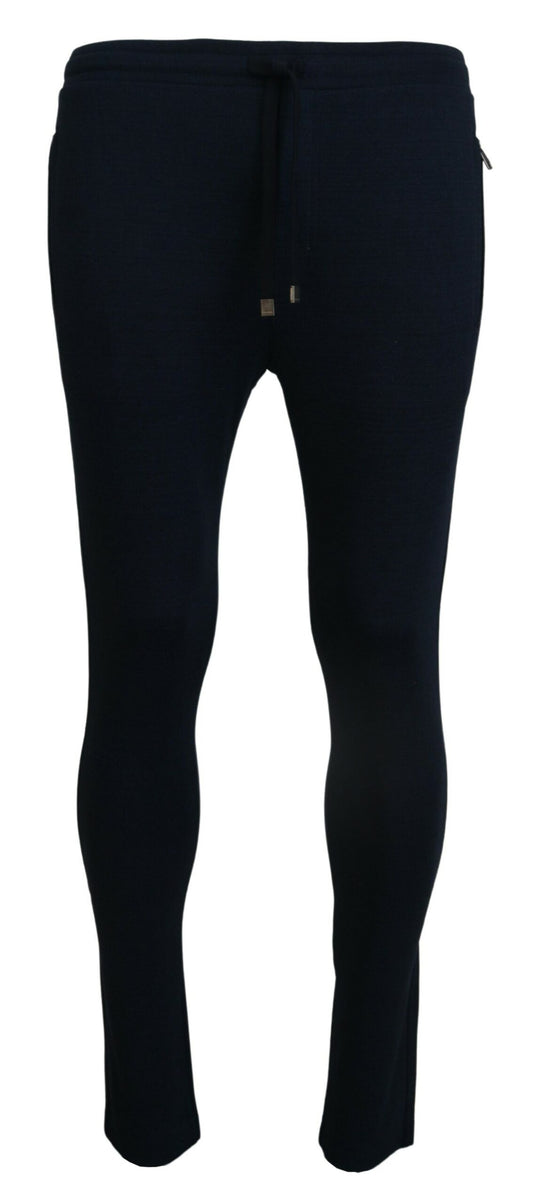 Dolce &amp; Gabbana Blaue Herren Sport-Jogginghose aus Baumwolle