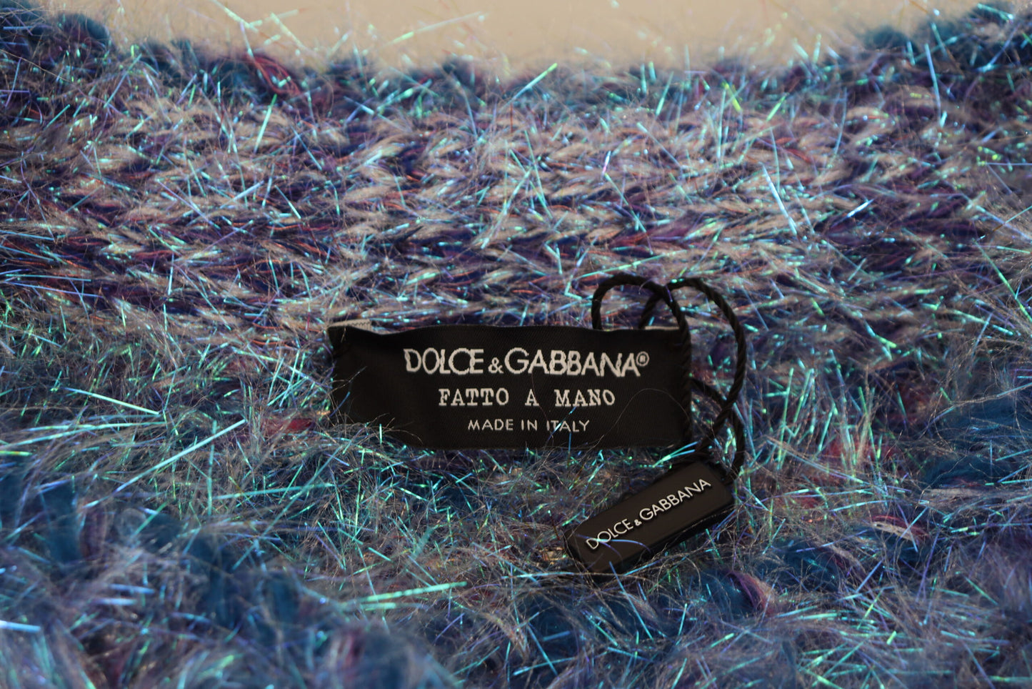 Dolce &amp; Gabbana – Mehrfarbige Manteljacke aus Polyester mit Fransen