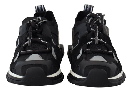 Dolce &amp; Gabbana Sorrento Trekking-Sneakers aus schwarzem Mesh