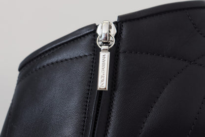 Dolce &amp; Gabbana Black Devotion Quilted Buckled Ankle Boots Shoes