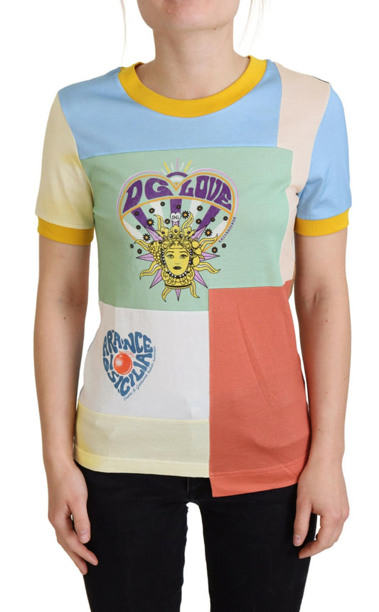 Dolce &amp; Gabbana Mehrfarbiges Baumwoll-DG-Love-Patchwork