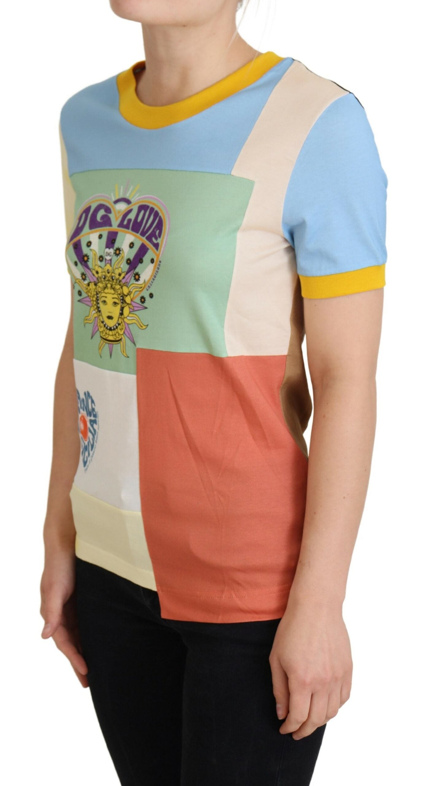 Dolce &amp; Gabbana Mehrfarbiges Baumwoll-DG-Love-Patchwork