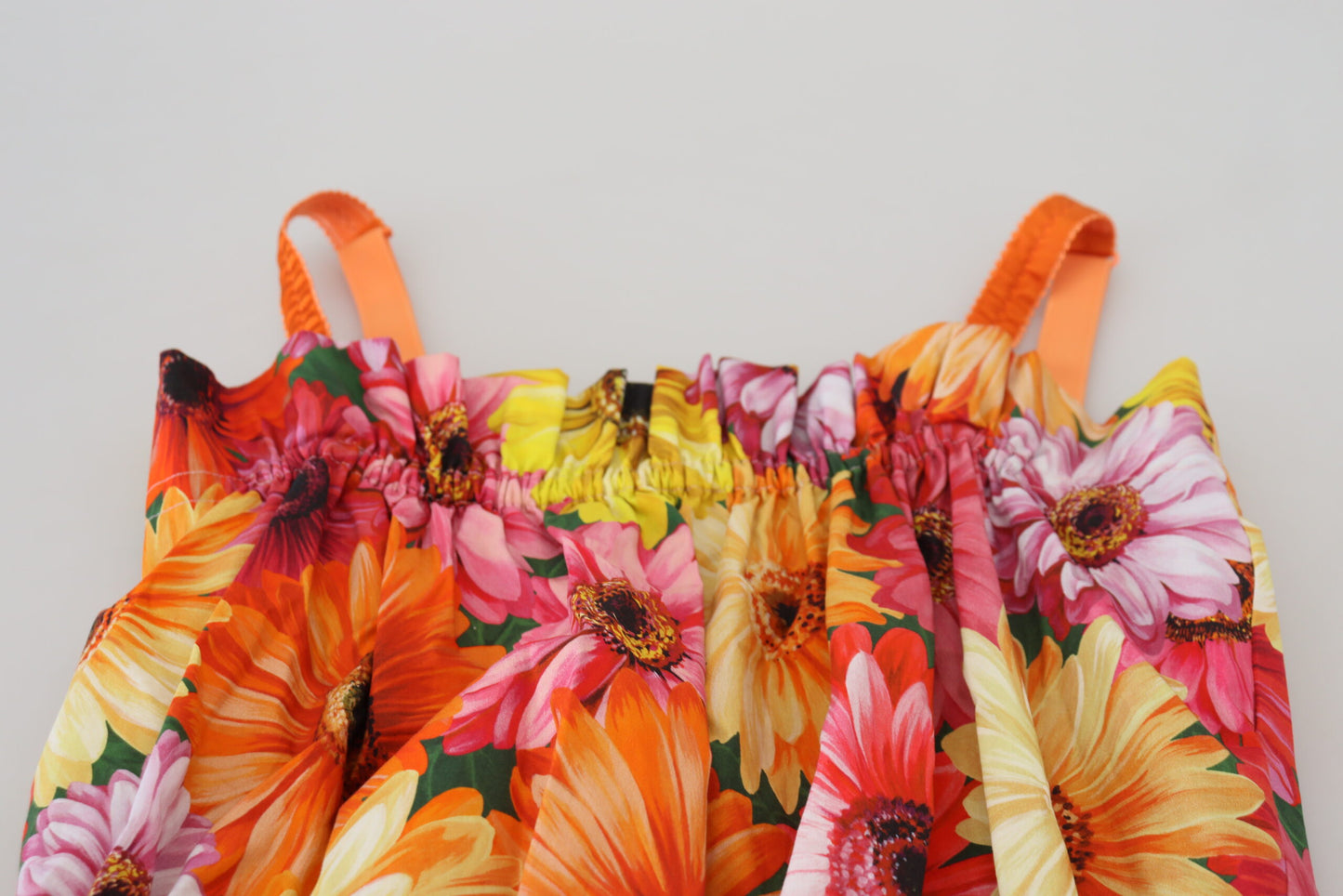 Dolce &amp; Gabbana Blouse Cropped Floral Cotton Tank Top