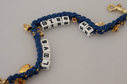 Dolce &amp; Gabbana Multicolor Embellished Bag Shoulder Strap