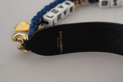 Dolce &amp; Gabbana Multicolor Embellished Bag Shoulder Strap
