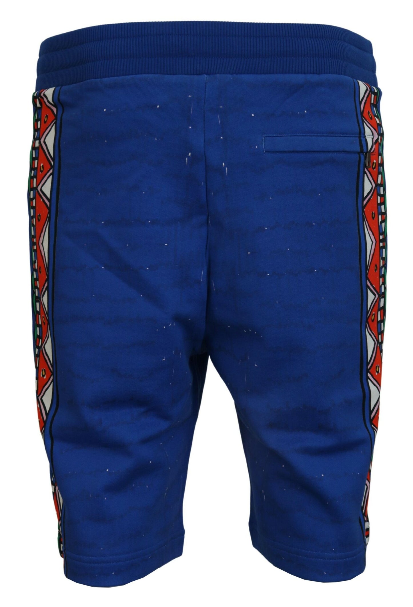 Dolce &amp; Gabbana – Blaue Bermudashorts aus bedruckter Baumwolle