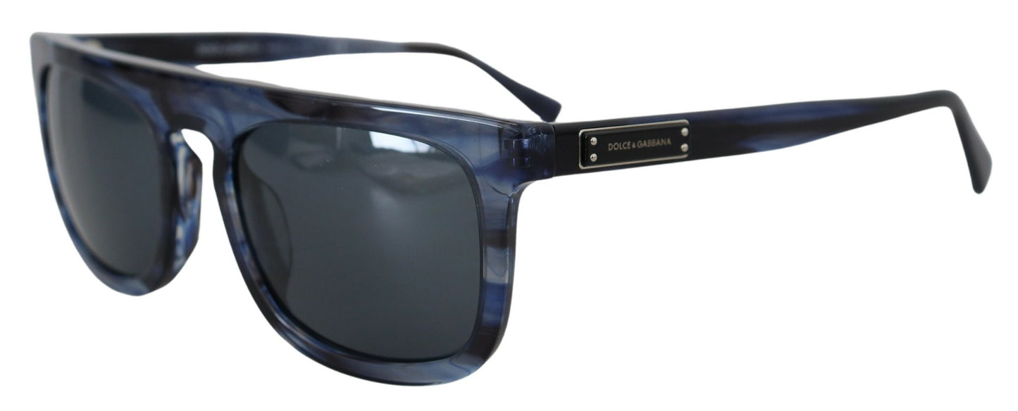 Dolce &amp; Gabbana – DG4288 – Blaue Sonnenbrille mit Vollrand aus Acetat