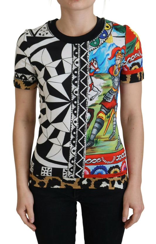 Dolce &amp; Gabbana Exklusives Hemdoberteil mit mehrfarbigem Print für Damen