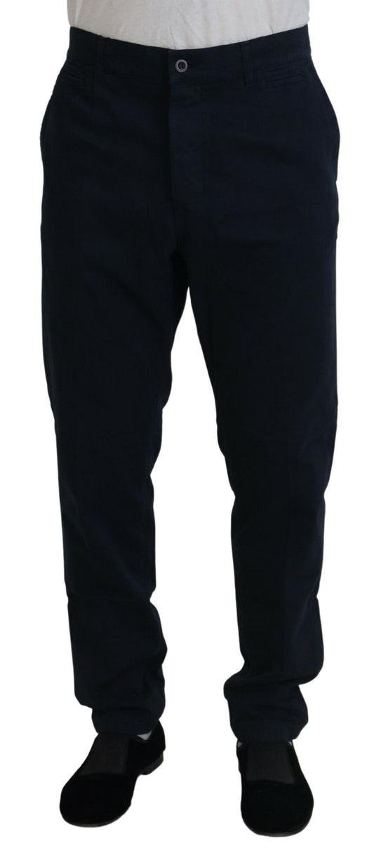 Dolce &amp; Gabbana Blaue formelle Baumwollhose für Herren