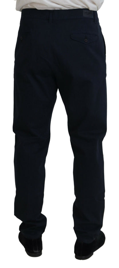 Dolce &amp; Gabbana Blaue formelle Baumwollhose für Herren