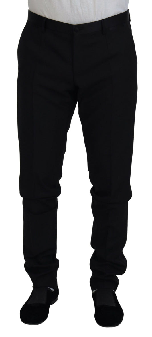 Dolce &amp; Gabbana – Schwarze Chinohose aus Wolle für formelle Anlässe