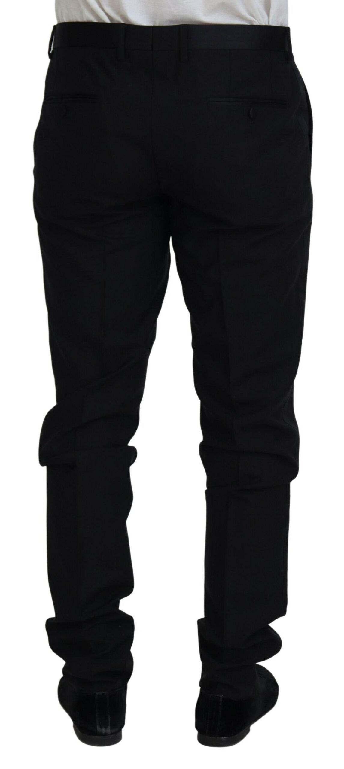 Dolce &amp; Gabbana – Schwarze Chinohose aus Wolle für formelle Anlässe
