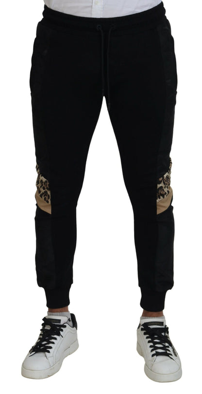 Dolce &amp; Gabbana Schwarze Skinny-Jogginghose aus Polyester für Herren