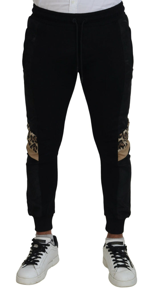 Dolce &amp; Gabbana Schwarze Skinny-Jogginghose aus Polyester für Herren