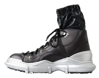 Dolce &amp; Gabbana – Galileo – Hohe Sneakers aus schwarzem Nylon