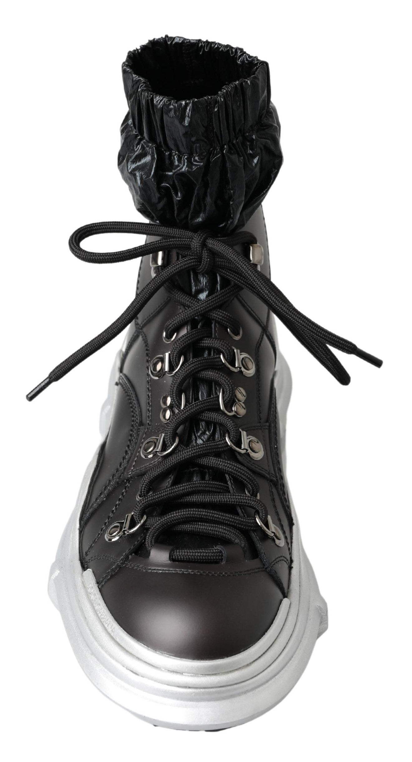 Dolce &amp; Gabbana – Galileo – Hohe Sneakers aus schwarzem Nylon