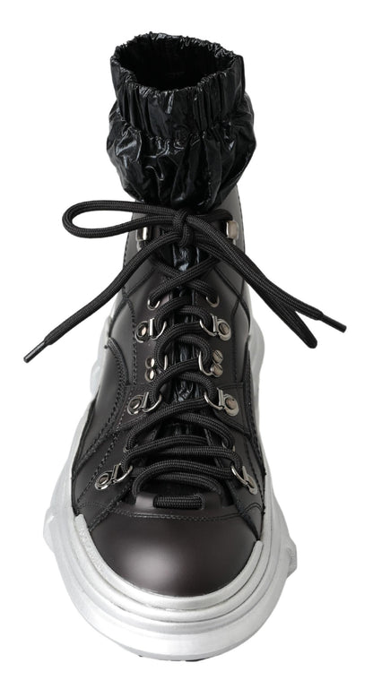 Dolce &amp; Gabbana – Galileo – Hohe Sneakers aus schwarzem Nylon