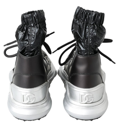 Dolce &amp; Gabbana – Galileo – Hohe Sneakers aus schwarzem Nylon