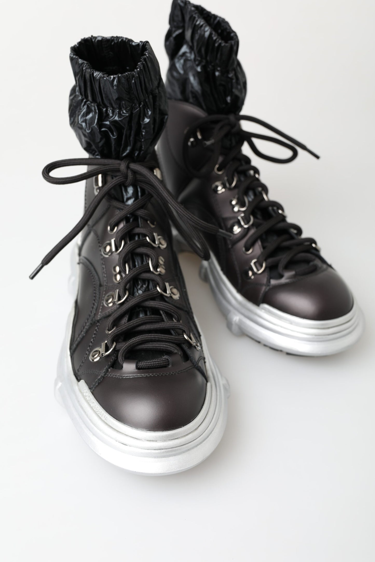 Dolce &amp; Gabbana – Galileo – Hohe Sneakers aus schwarzem Nylon