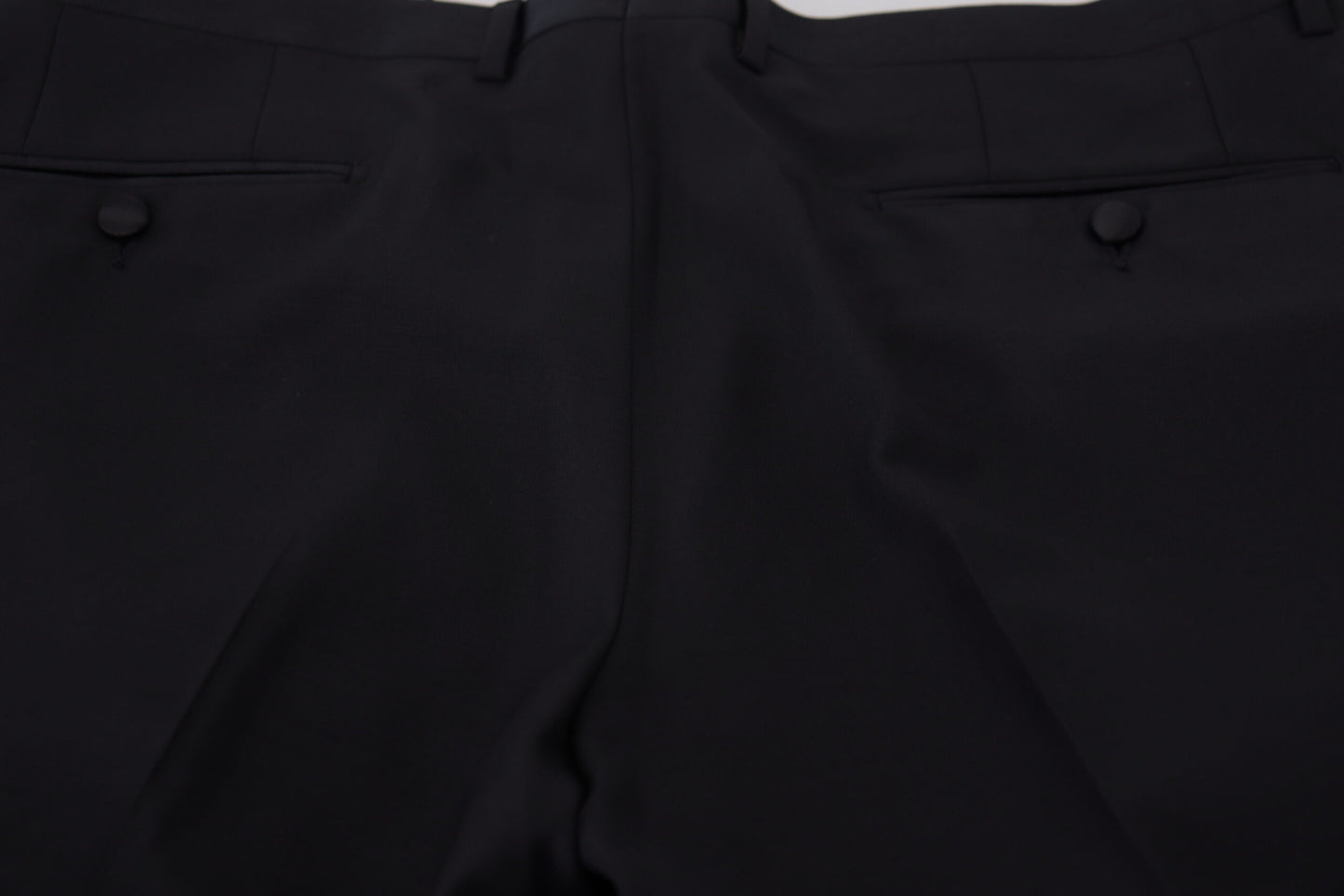 Dolce &amp; Gabbana Schwarze Hose aus Wollseide